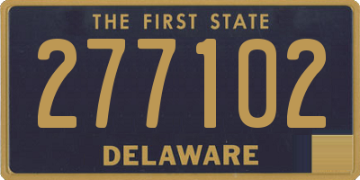 DE license plate 277102