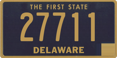 DE license plate 27711