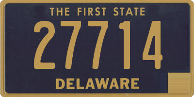 DE license plate 27714