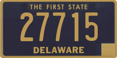 DE license plate 27715