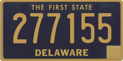DE license plate 277155