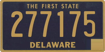 DE license plate 277175