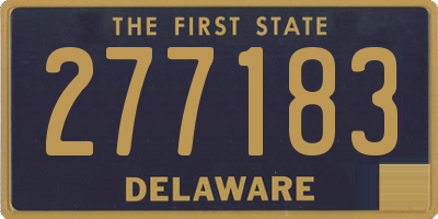 DE license plate 277183