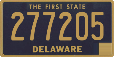 DE license plate 277205