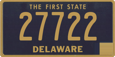 DE license plate 27722