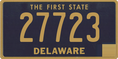 DE license plate 27723