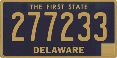 DE license plate 277233