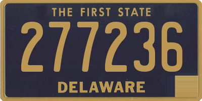 DE license plate 277236