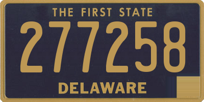 DE license plate 277258