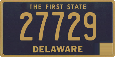 DE license plate 27729