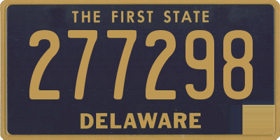 DE license plate 277298