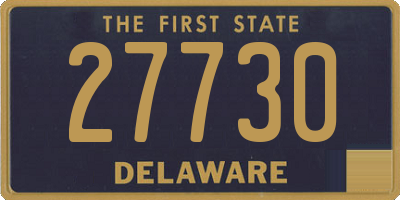 DE license plate 27730