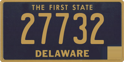 DE license plate 27732