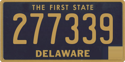 DE license plate 277339