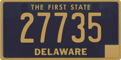 DE license plate 27735