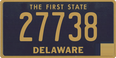 DE license plate 27738