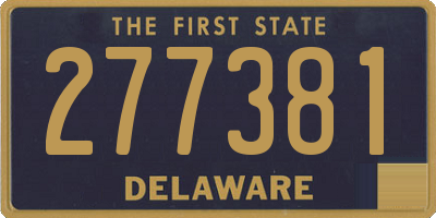 DE license plate 277381