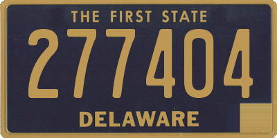DE license plate 277404
