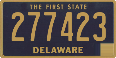 DE license plate 277423