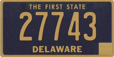 DE license plate 27743