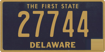 DE license plate 27744