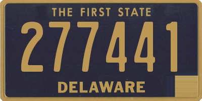 DE license plate 277441