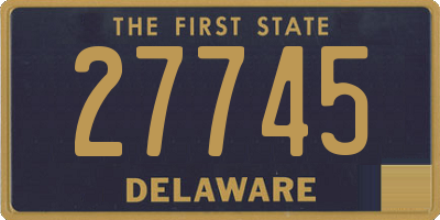 DE license plate 27745