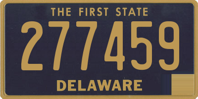 DE license plate 277459