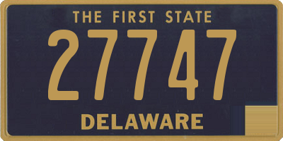 DE license plate 27747