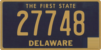 DE license plate 27748