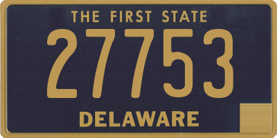 DE license plate 27753