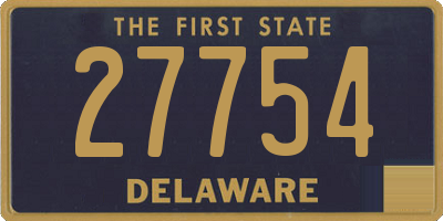 DE license plate 27754