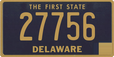DE license plate 27756