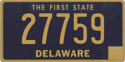 DE license plate 27759