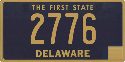 DE license plate 2776