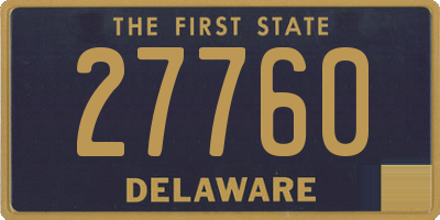 DE license plate 27760