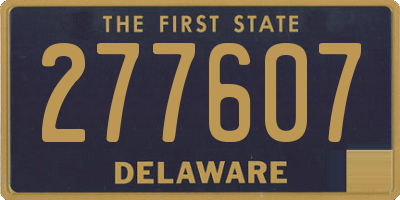 DE license plate 277607