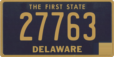 DE license plate 27763