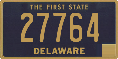DE license plate 27764