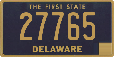 DE license plate 27765