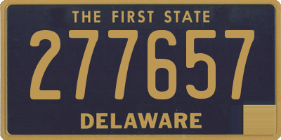 DE license plate 277657