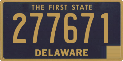 DE license plate 277671