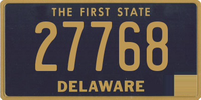 DE license plate 27768