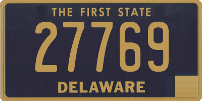 DE license plate 27769