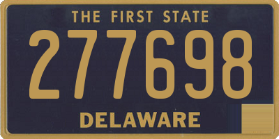 DE license plate 277698
