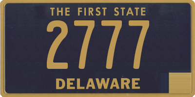 DE license plate 2777