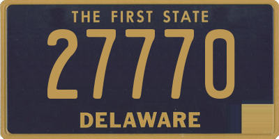 DE license plate 27770