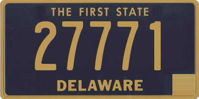 DE license plate 27771