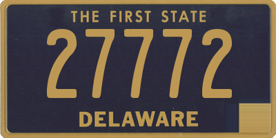 DE license plate 27772