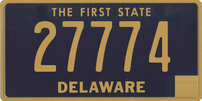 DE license plate 27774